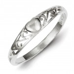 7 Sterling Silver Diamond-Cut Ring Right-hand-rings